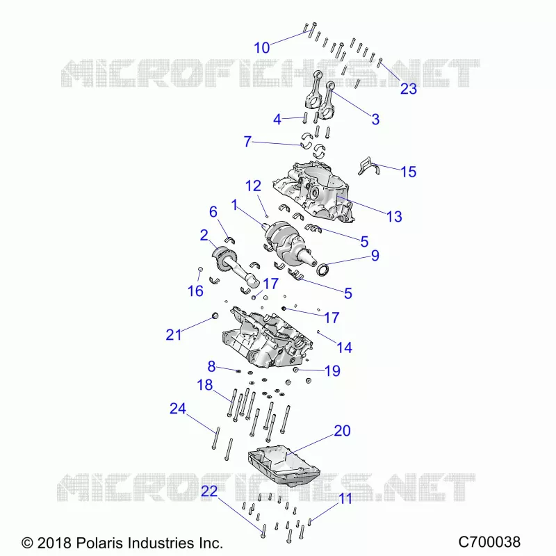 CRANKCASE AND CRANKSHAFT