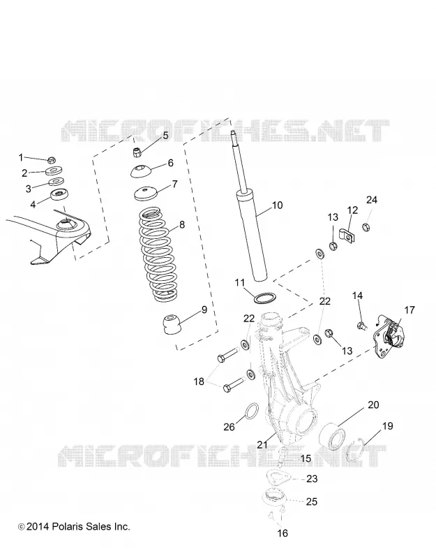 SUSPENSION, FRONT STRUT