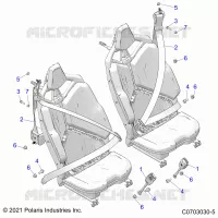 SITZ BELT MOUNTING, REAR, STANDARD