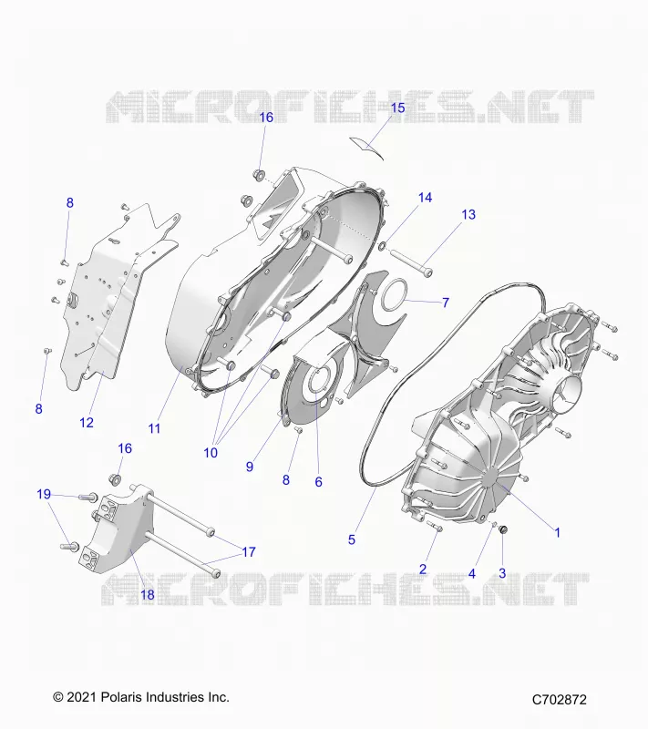 ANTRIEB, CLUTCH COVER ASM.- G24G2W99A/99B (C702872)