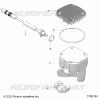 LENKUNG, CONTROLS, THROTTLE ASM. AND CABLE