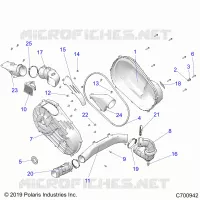 ANTRIEB, CLUTCH COVER AND DUCTING