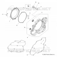 MOTOR, CLUTCH COVER