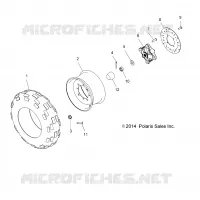 RADS, FRONT TIRE AND BRAKE DISC