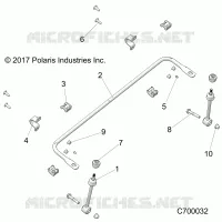 SUSPENSION, FRONT STABILISATORSTANGE