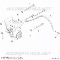 ANTRIEB, GEARCASE MOUNTING, REAR