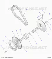 ANTRIEB, SECONDARY CLUTCH/BELT