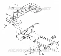 HINTER RACK MOUNTING  XPLORER 500 W97CD50A (4941354135A009)