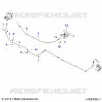 HINTERBREMSE BRAKE LINE AND PARK BRAKE