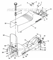 SITZ   GASBEHÄLTER ASSEMBLY 500 EFI 0963774 and EUROPEAN 500 EFI E963774 (4936183618A007)