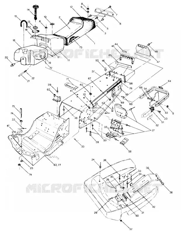 CHASSIS AND SITZ 500 AND 500 CLASSIC (4915411541003A)