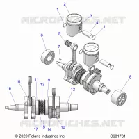 ENGINE, PISTON AND KURBELWELLE