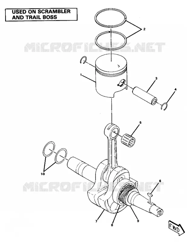 KURBELWELLE AND PISTON ASSEMBLY (4911701170044A)