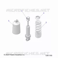SUSPENSION, FRONT SHOCK TRACK (7045511)