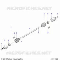 DRIVE TRAIN, GETRIEBE VORNE SHAFT