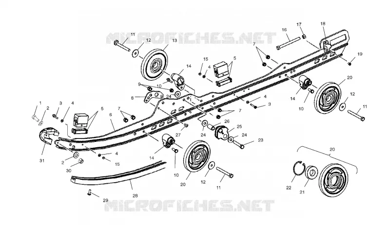 SCHIENEN-MONTAGE SUSPENSION