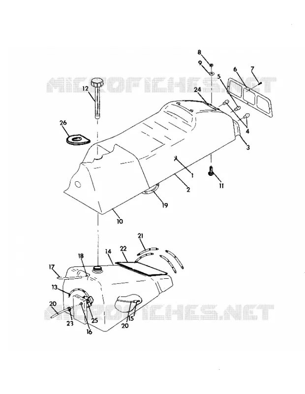 SITZ/GASBEHÄLTER ASSEMBLY 440 (4921242124003A)