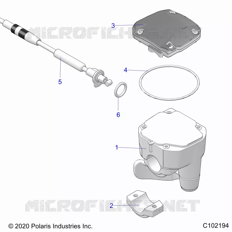LENKUNG, CONTROLS, THROTTLE ASM. AND CABLE