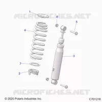 SUSPENSION, FRONT SHOCK MOUNTING