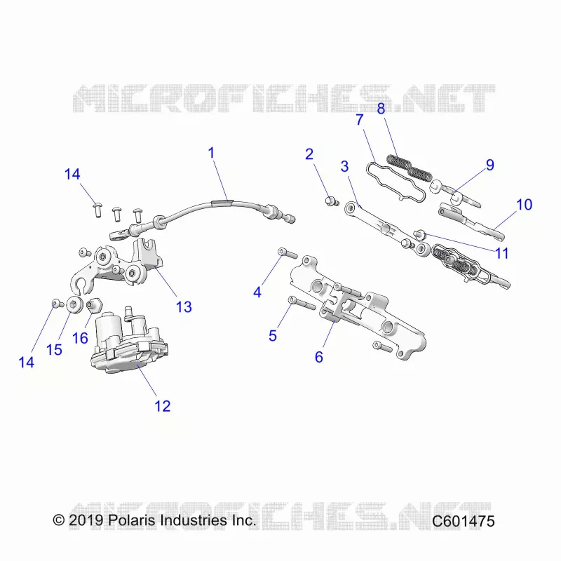 ENGINE, AUSPUFFKLAPPE ASM. AND ACTUATOR