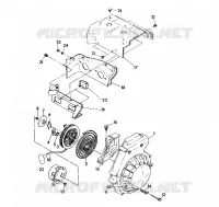Gebläsegehäuse/RÜCKZUG ANLASSER  Indy Lite GT (4921342134029A)