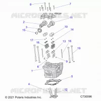 ENGINE, ZYLINDERKOPF, CAMS AND VALVES