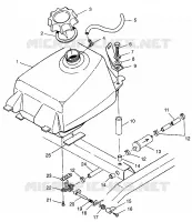 TREIBSTOFF TANK Magnum 4X4 W97AC42A, Swedish Magnum 4X4 S97AC42E and Norwegian Ma (4940834083A013)