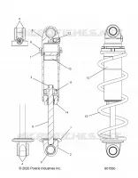SUSPENSION, FRONT SHOCK TRACK (CLEAR COIL OVER)