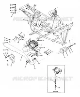 Motorbehälterungen   Auspuff 250 2X4