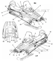 DECALS  WIDETRAK LX 0962064 AND  EUROPEAN WIDETRAK LX E962064 (4931643164A011)