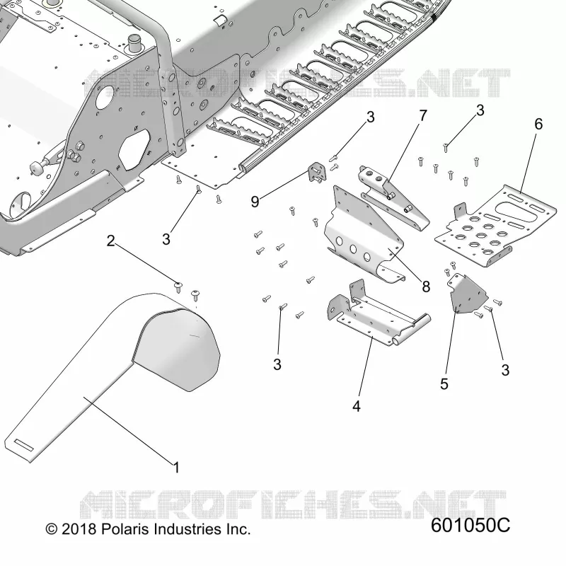 CHASSIS, FOOTREST-LH AND CLUTCH GUARD
