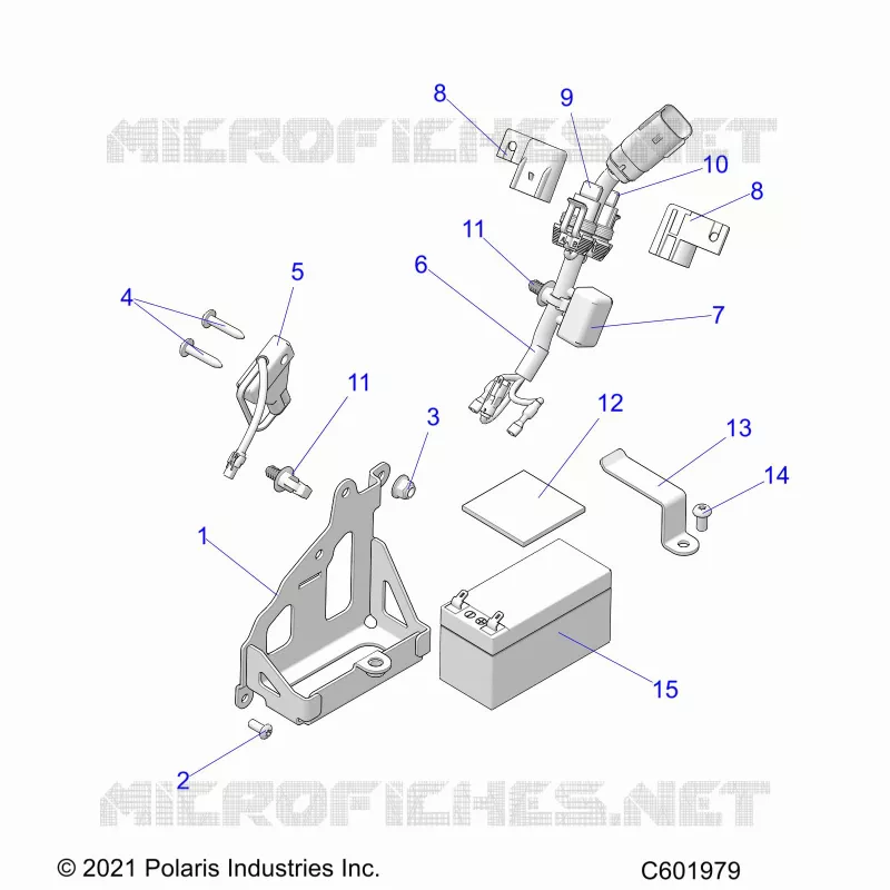 ELEKTRIC, BATTERY, MANUAL START POWER UP COMPONENTS