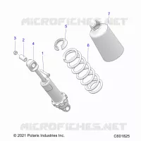 SUSPENSION, FRONT SHOCK TRACK (7045714)