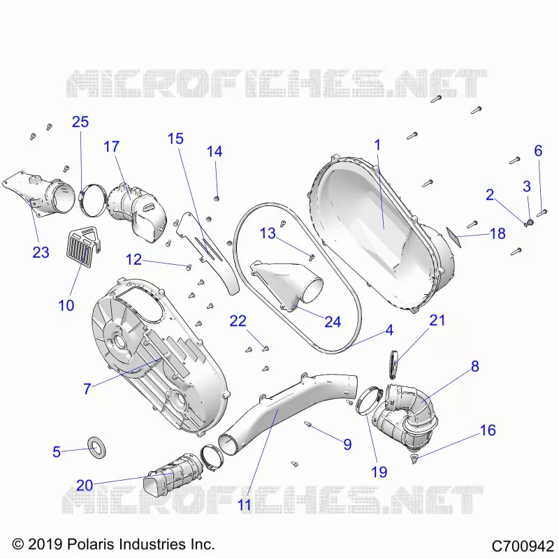 ANTRIEB, CLUTCH COVER AND DUCTING