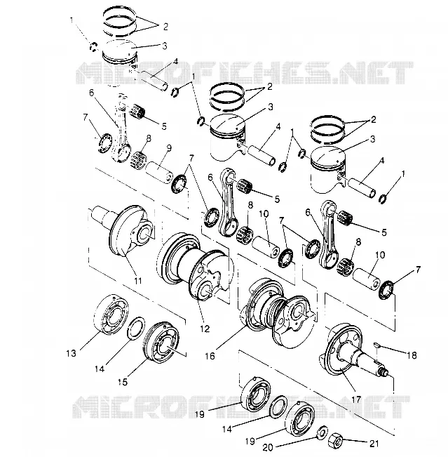 KOLBEN   KURBELWELLE STORM 0950782, STORM SKS 0950582,  EURO STORM E950782 (4929012901C013)