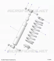 SUSPENSION, REAR SHOCK MOUNTING