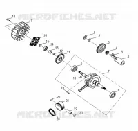 MOTOR, KURBELWELLE AND PISTON