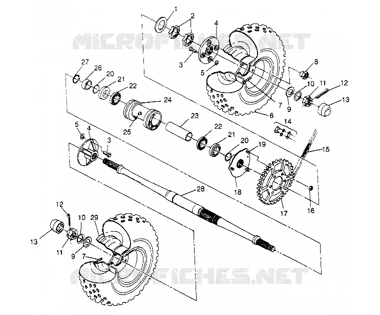 HECKANTRIEB ASSEMBLY Sportsman 4x4 W948040 (4926842684C005)