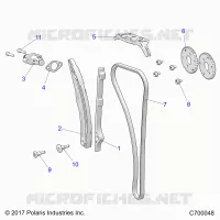 CAM CHAIN AND TENSIONER