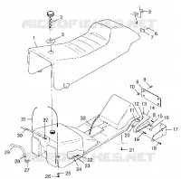SITZ   GASBEHÄLTER 700 XC 0981766 and EUROPEAN 700 XC E981766 (4944154415A006)