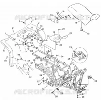 HINTER CAB   SITZ  SPORTSMAN 500 W97CH50A (4939993999A005)