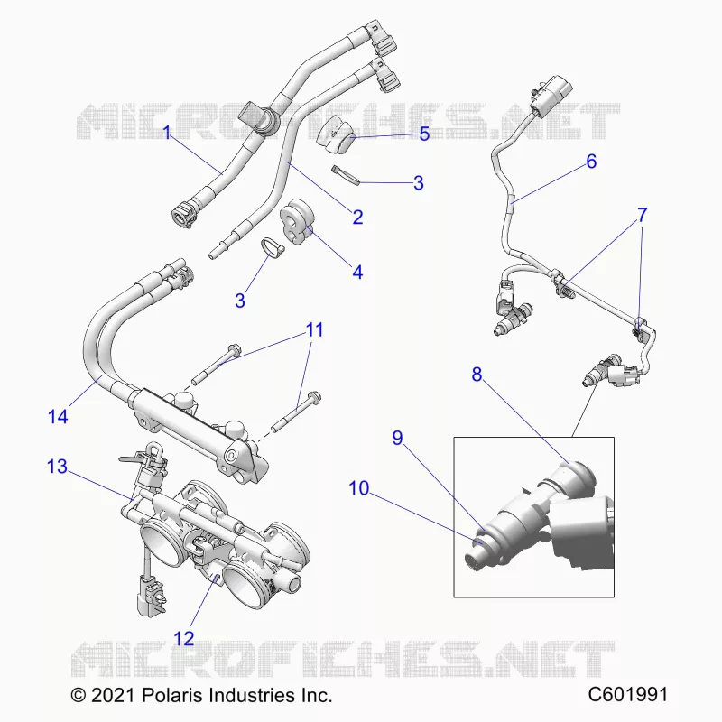 KRAFTSTOFFSYSTEM, RAIL, LINES AND THROTTLE BODY