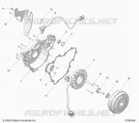 ENGINE, STATOR AND FLYRAD