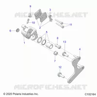 BRAKES, BREMSZANGE HINTEN