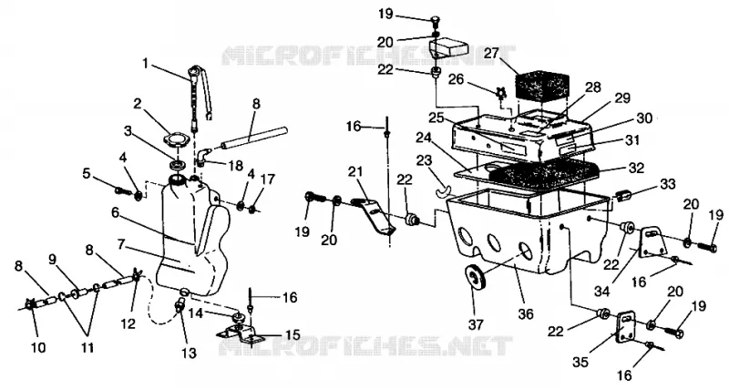 ÖLTANK/LUFTFILTERKASTEN  XLT RMK 0960956, XLT SKS 0960556 AND EUROPEAN XLT SKS E960 (4931813181C007)