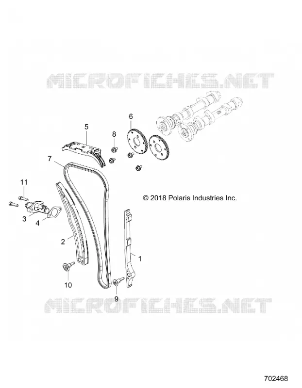 CAM CHAIN AND TENSIONER