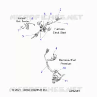ELEKTRIC, WIRE HARNESS, HOOD, ELEC. START