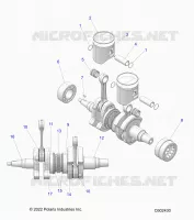 ENGINE, PISTON AND KURBELWELLE