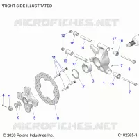 HINTERRADAUFHÃ„NGUNG HUBS, CARRIER AND BRAKE DISC