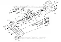 GETRIEBEGEHÄUSE/BREMSE AND KETTEN ??COVER MOUNTING 6X6 400L W948740 (4926802680C010)